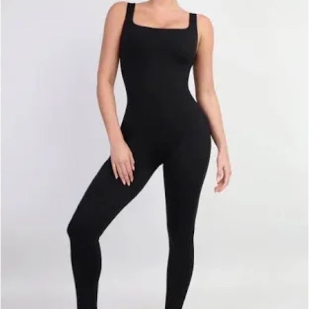 Popilush Shapewear Square Neck Thigh Slimming Jumpsuit